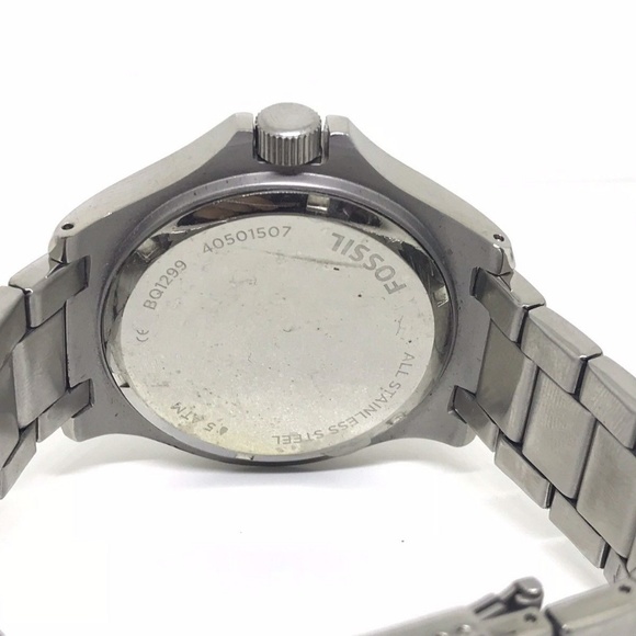 Fossil BQ1299 Black Dial Stainless Steel - Picture 3 of 4